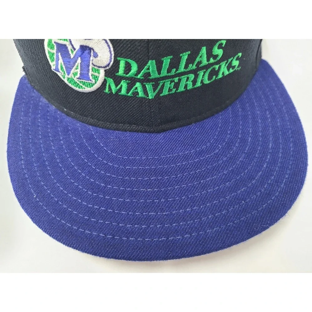 Vintage Dallas Mavericks New Era 59Fifty Pro Model Fitted 6 3/4 Hat Cap Wool NBA